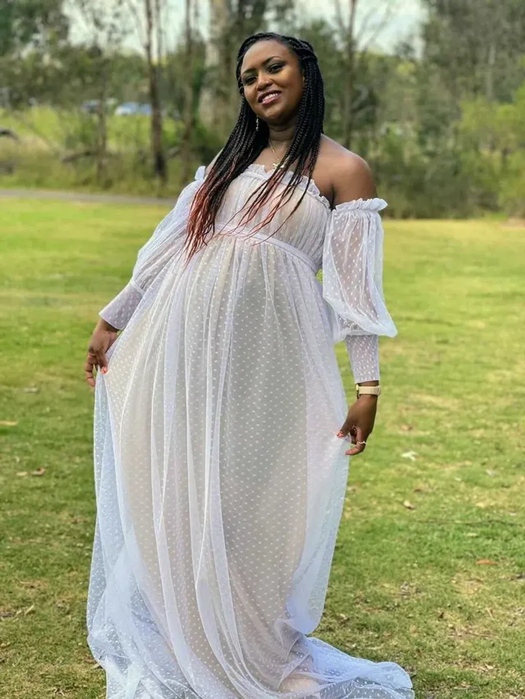 Isadora Tulle Dress with Nude Lining Size XXXL / AU 20 Plus Size for rent on The Volte - main image