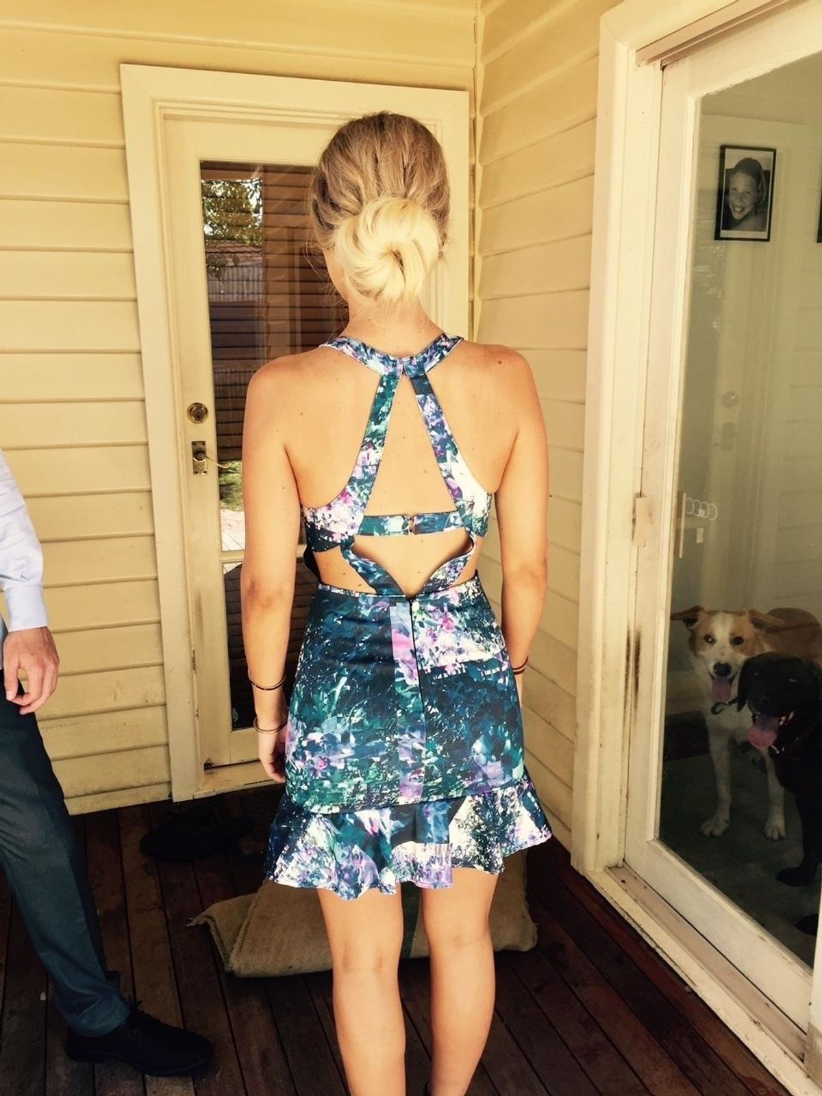 Talulah Lilac Bloom Printed Mini Dress size 6 - Image 4