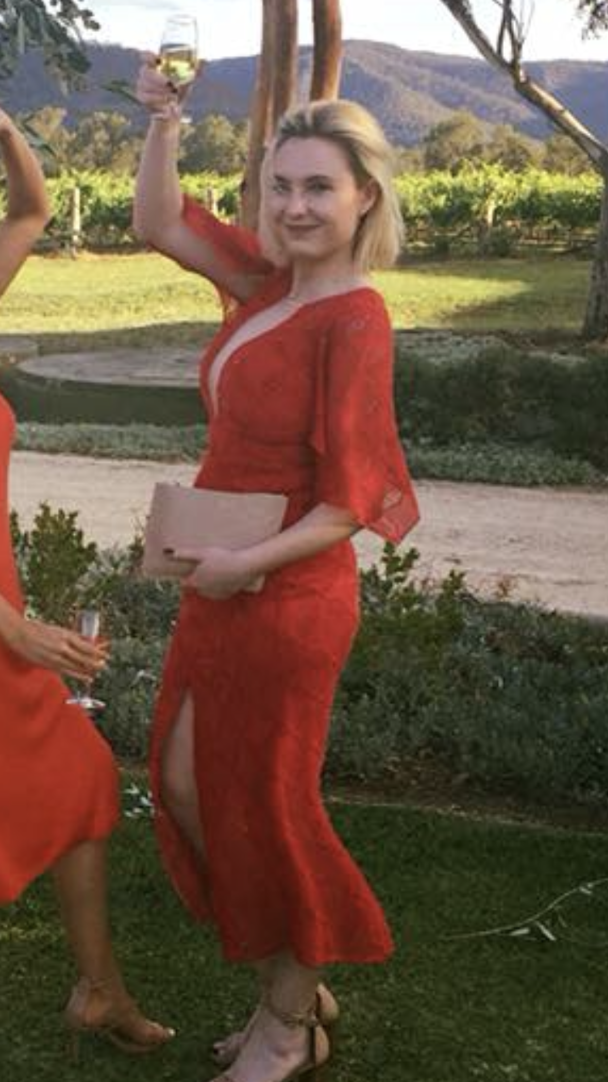 Manning Cartel Red lace dress - Image 1