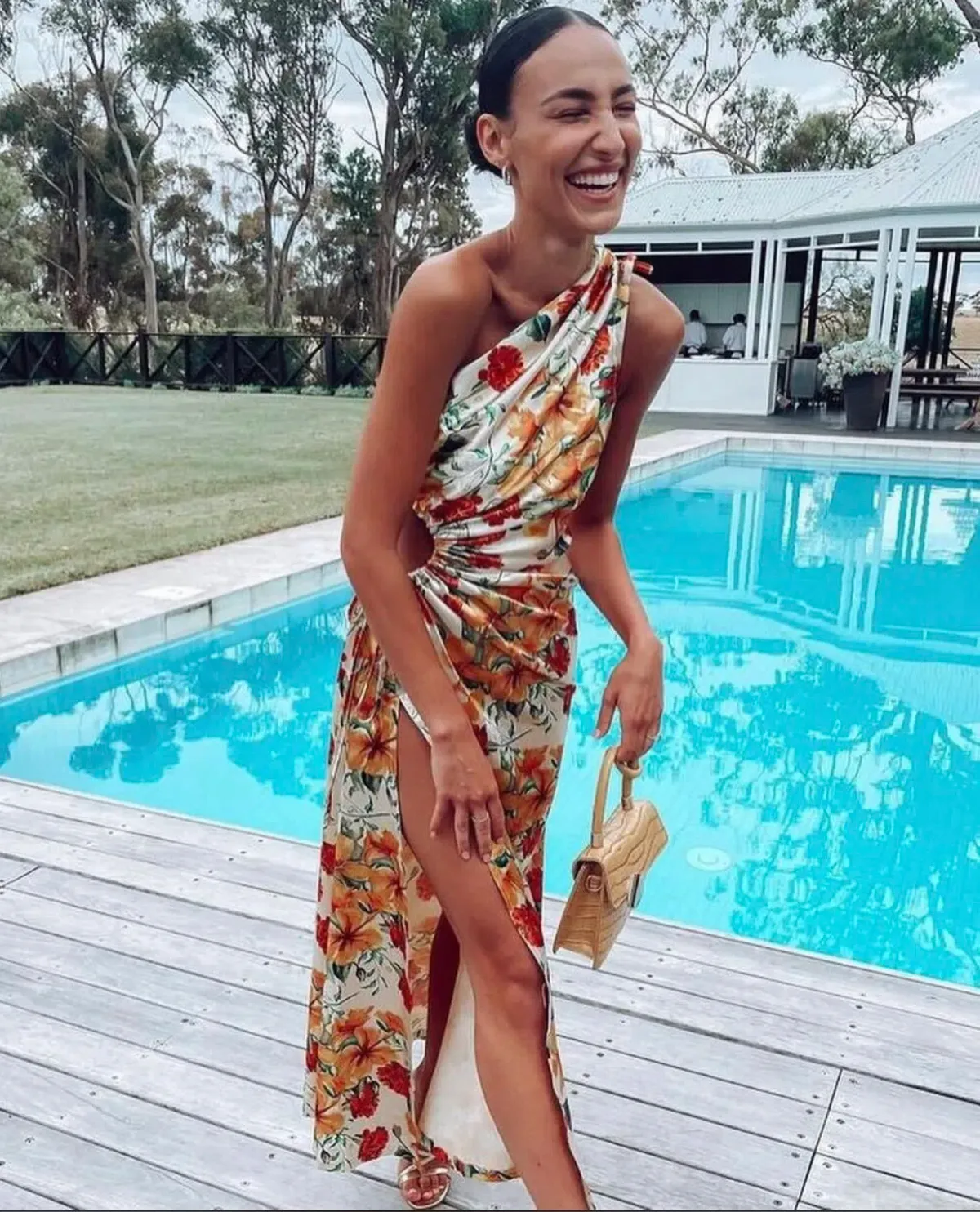 Sonya Moda Nour Maxi Dress Yarden Floral Print Size 6 - Image 4