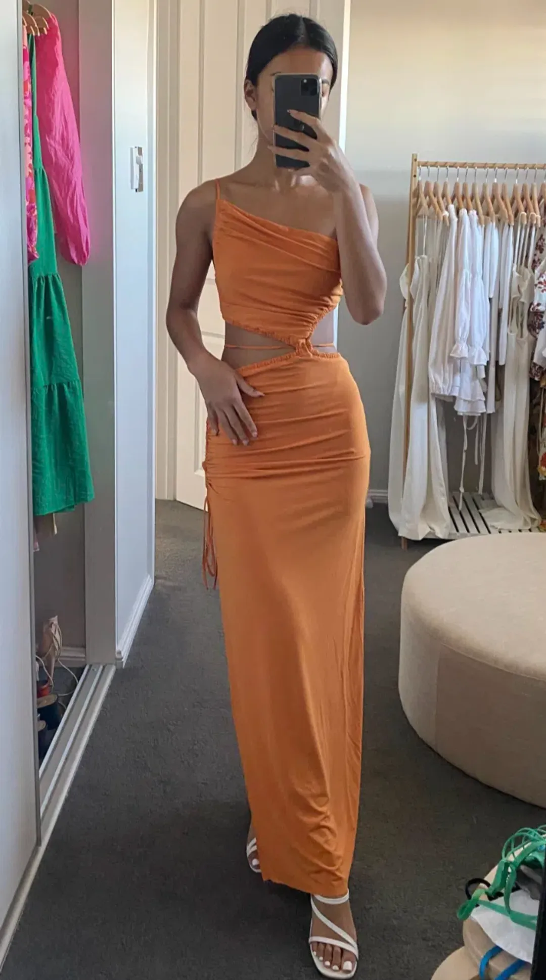 Bec & Bridge Dilkon Maxi Dress Spiced Orange Size 6 for rent on The Volte - main image