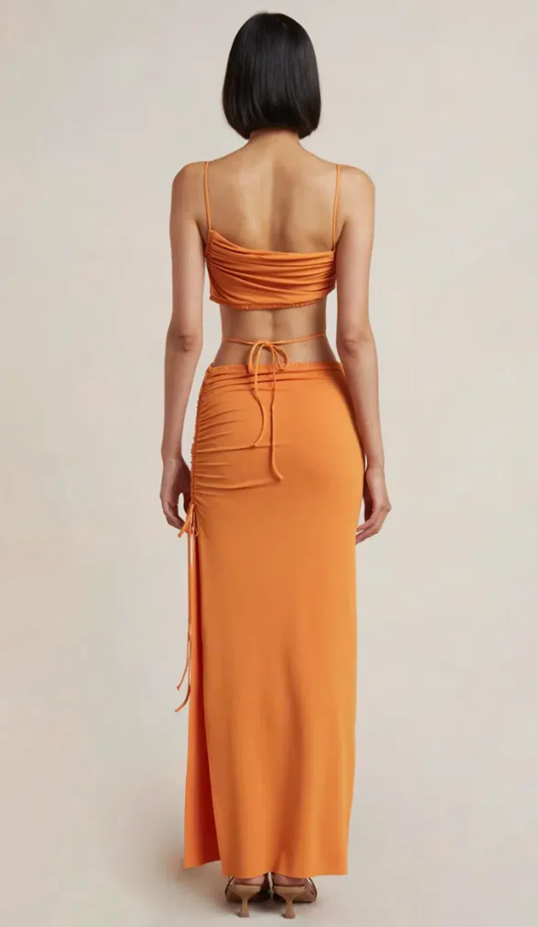 Bec & Bridge Dilkon Maxi Dress Spiced Orange Size 6 for rent on The Volte - main image