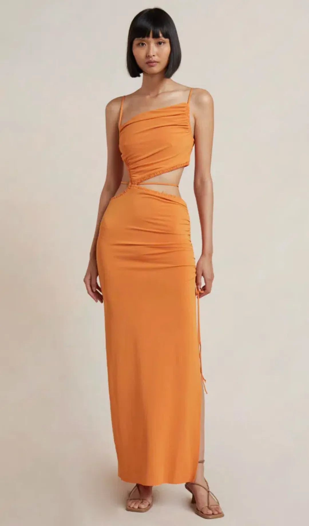 Bec & Bridge Dilkon Maxi Dress Spiced Orange Size 6 for rent on The Volte - main image