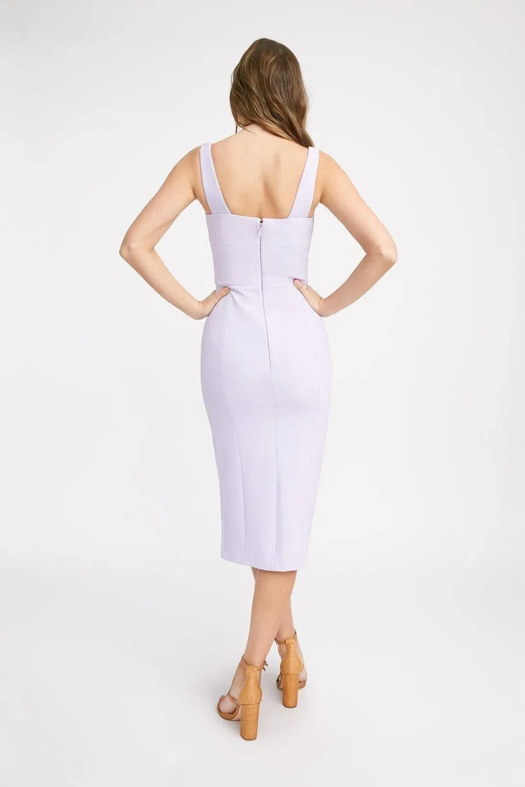 Kookai Martina Midi Dress Purple Size 34 for rent on The Volte - main image