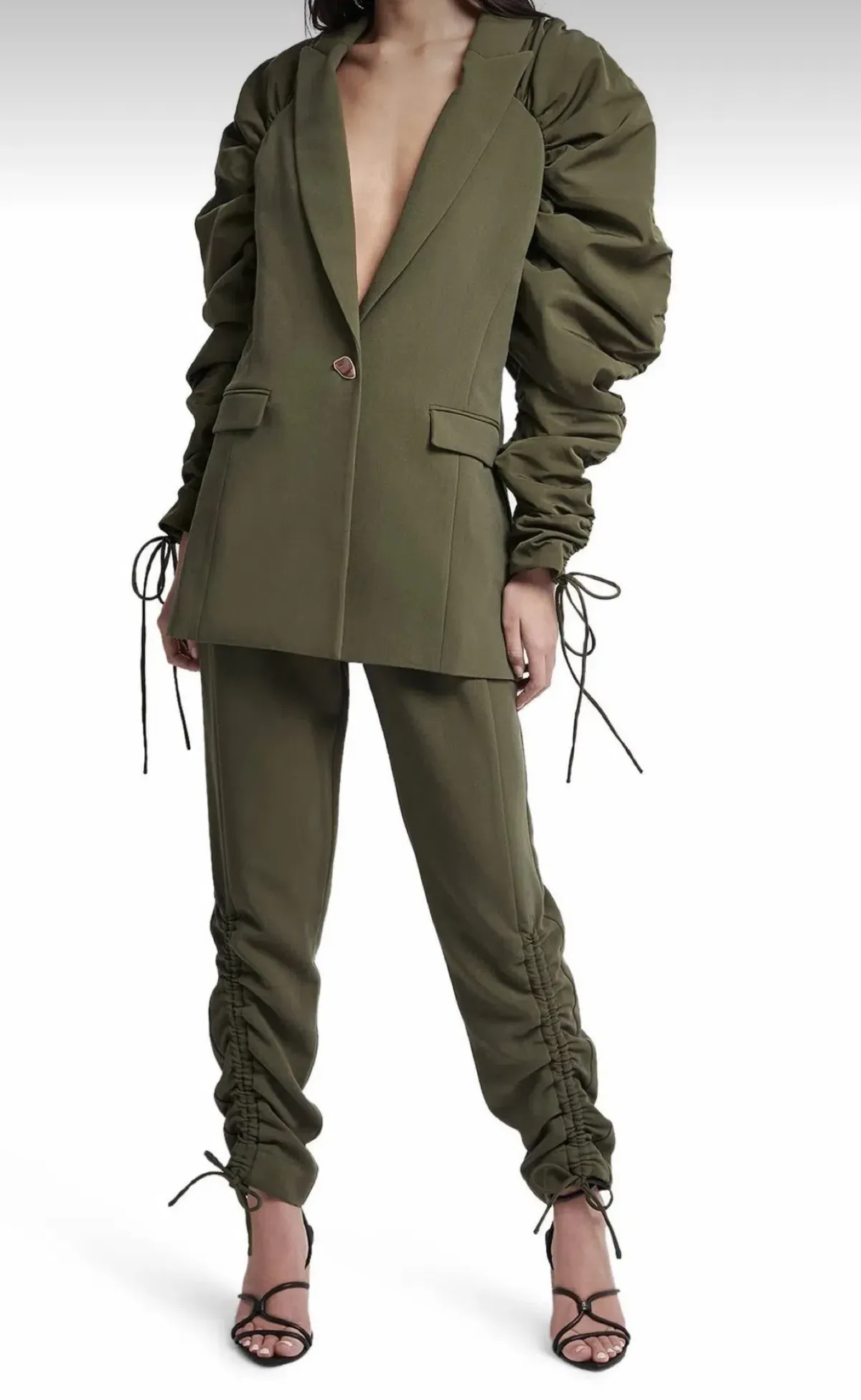 Aje Interlace Jacket & Pants Set Green Size 8 - Image 1