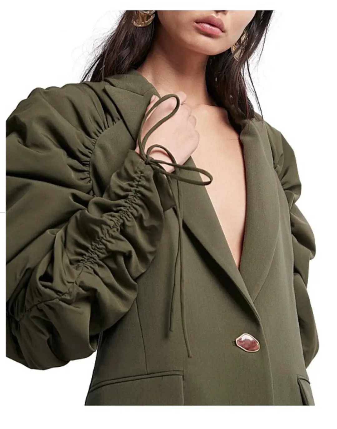 Aje Interlace Jacket & Pants Set Green Size 8 for rent on The Volte - main image