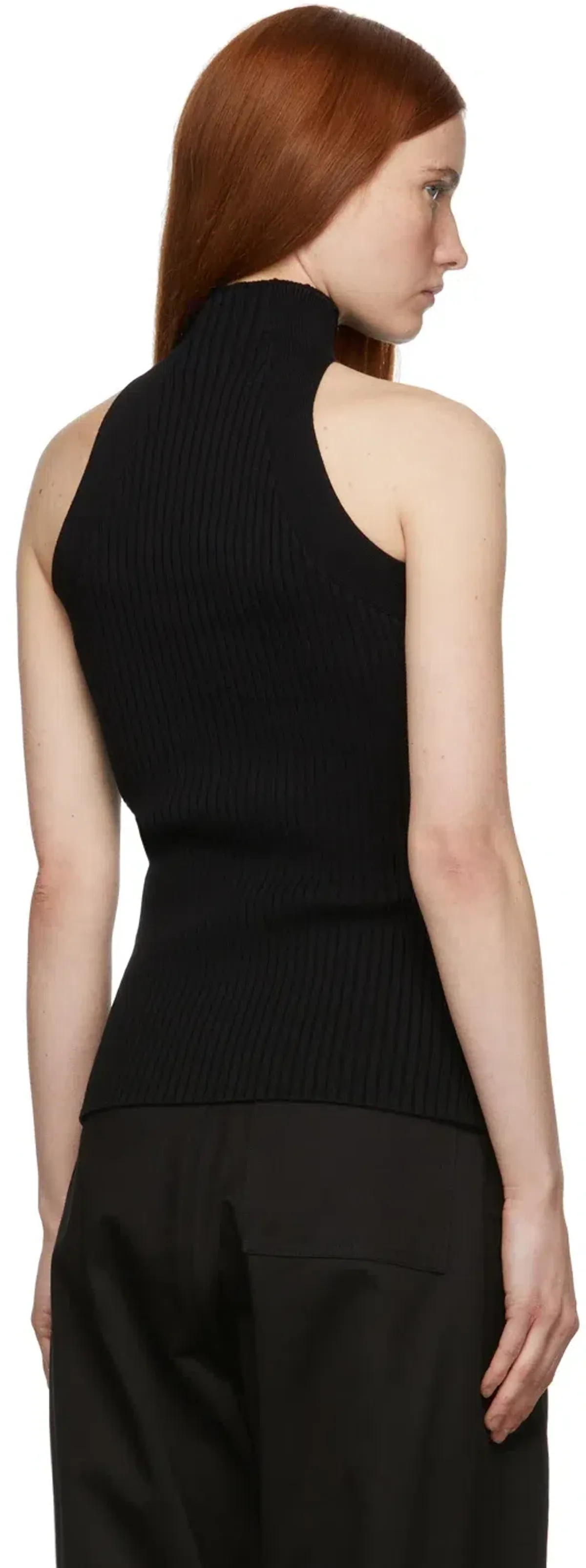 Dion Lee Muscular Twist Tank Black Size 6 - Image 3