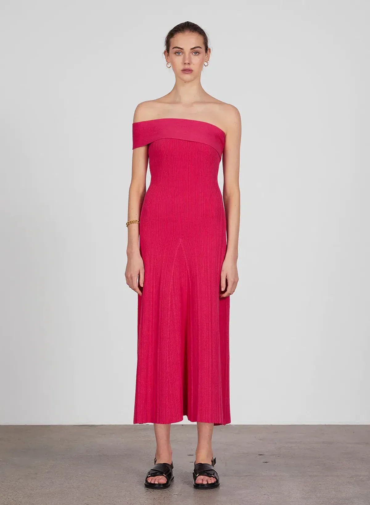 Anna Quan Brea Midi Dress Fuchsia Pink Size 6 - Image 1