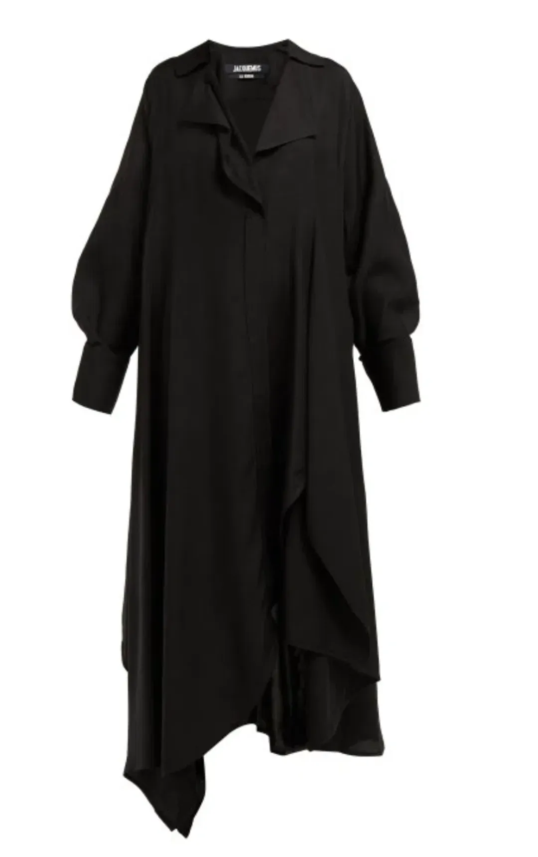 Jacquemus Rosaria Twill Dress In Black Size 6 for rent on The Volte - main image