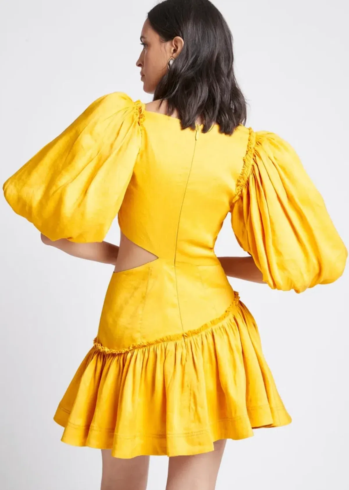 AJE Chateau Mini Dress In Sunshine Size 8  - Image 2