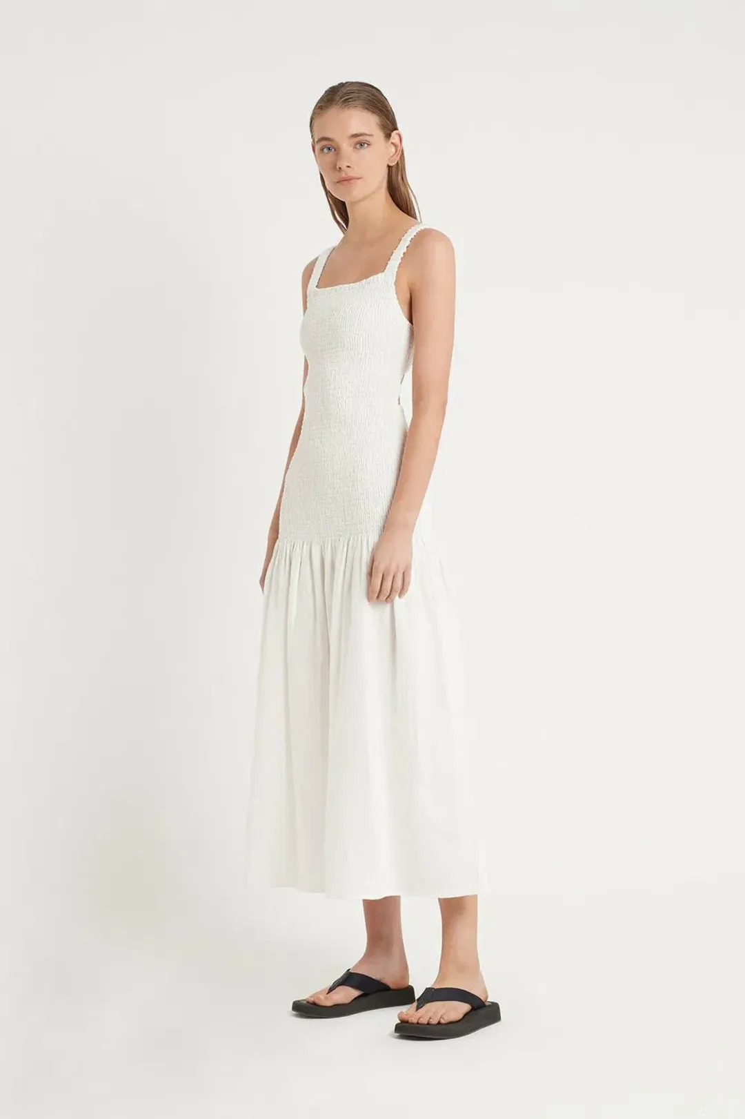 Sir the Label Madelyn Reversible Dress White Size 3 / AU 12 for rent on The Volte - main image