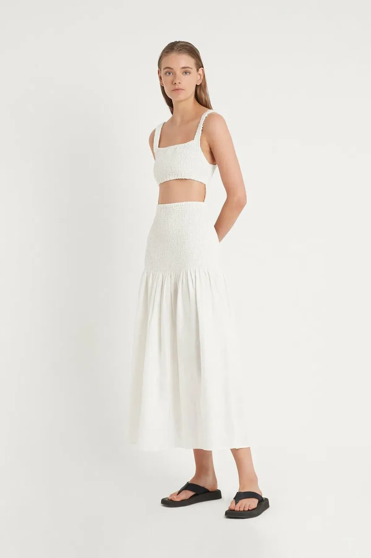 Sir the Label Madelyn Reversible Dress White Size 3 / AU 12 - Image 1