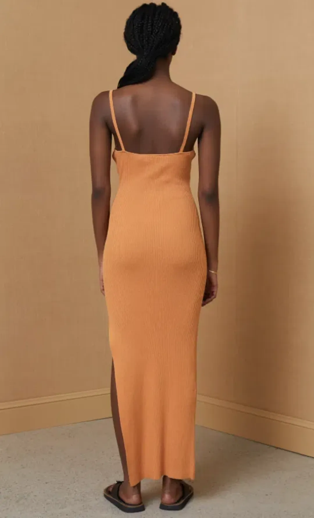 Bec & Bridge Margot Knit Dress Orange Size 10 for rent on The Volte - main image