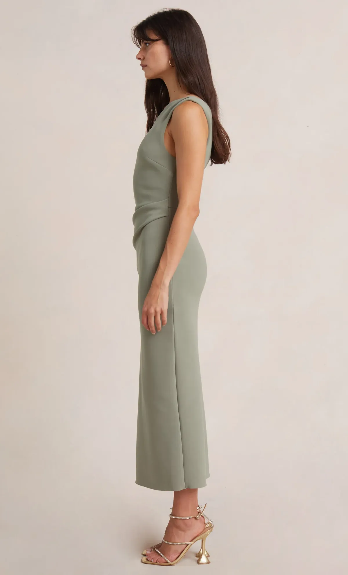 Bec & Bridge Be Mine Asym Dress Sage Size 6  - Image 3