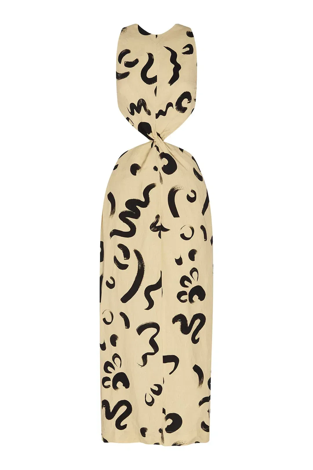 Alemais Brush Stroke Twist Dress Print Size 10 for rent on The Volte - main image