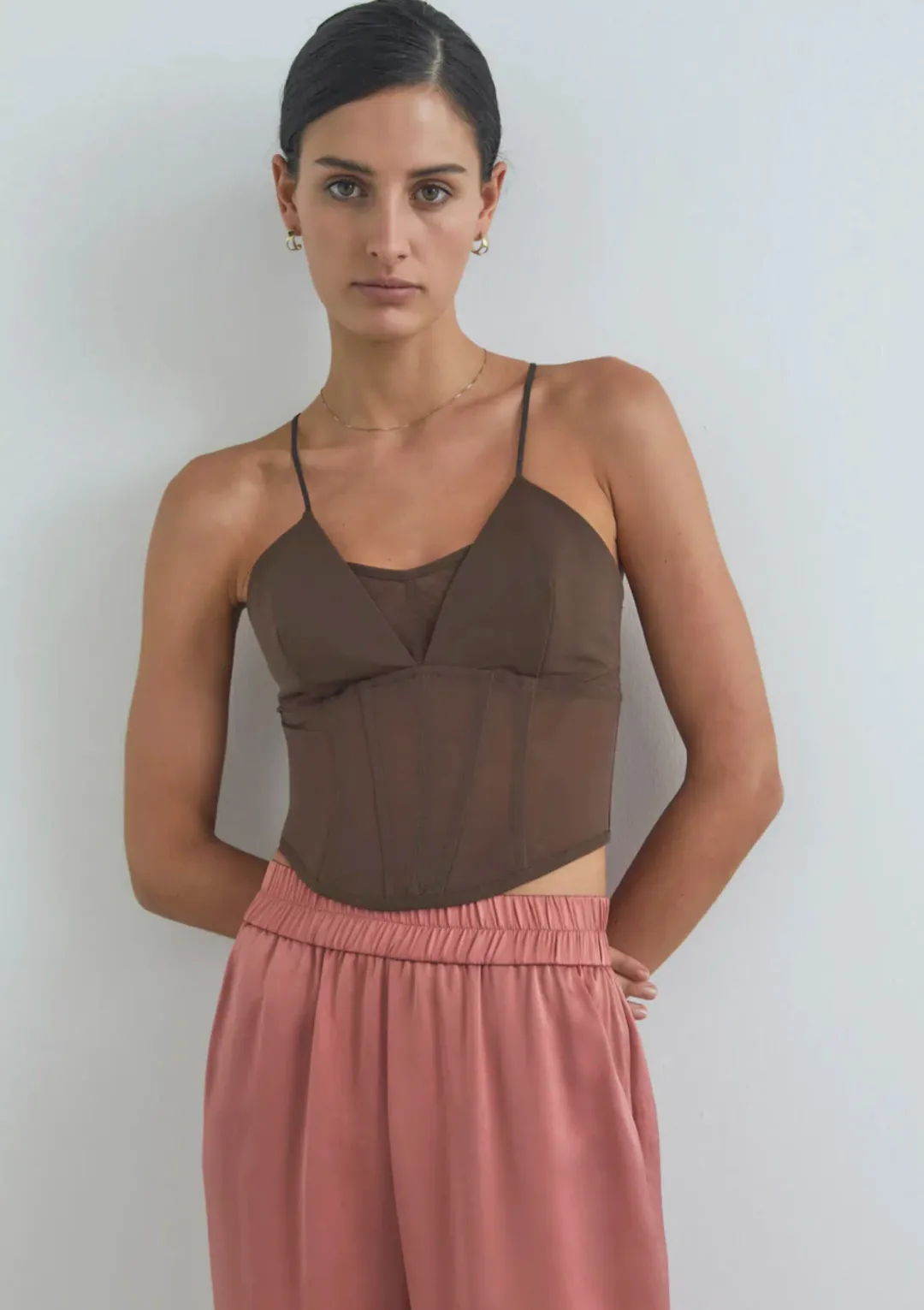 Viktoria and Woods The Sigma Bustier Brown Size 8 for rent on The Volte - main image