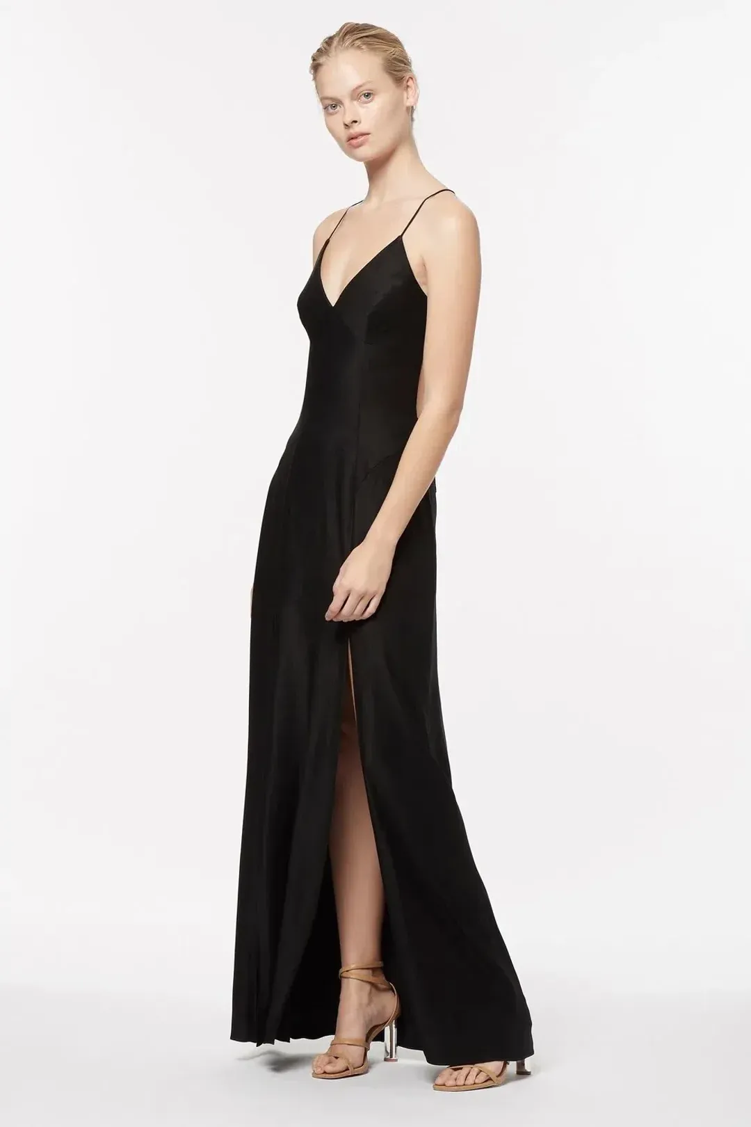 Manning Cartell Facetime Slip Maxi Dress Black Size 10 for rent on The Volte - main image