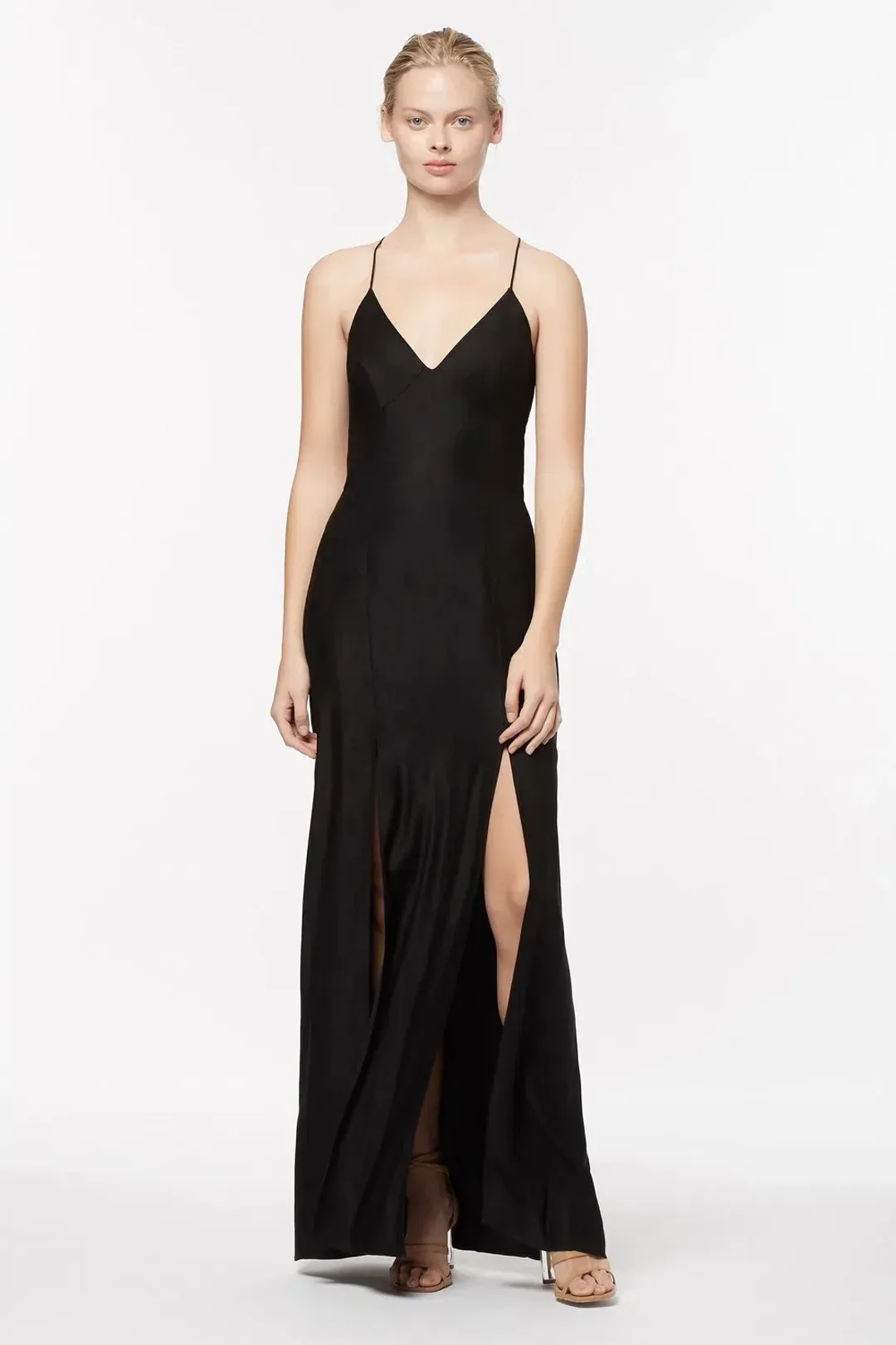 Manning Cartell Facetime Slip Maxi Dress Black Size 10 for rent on The Volte - main image