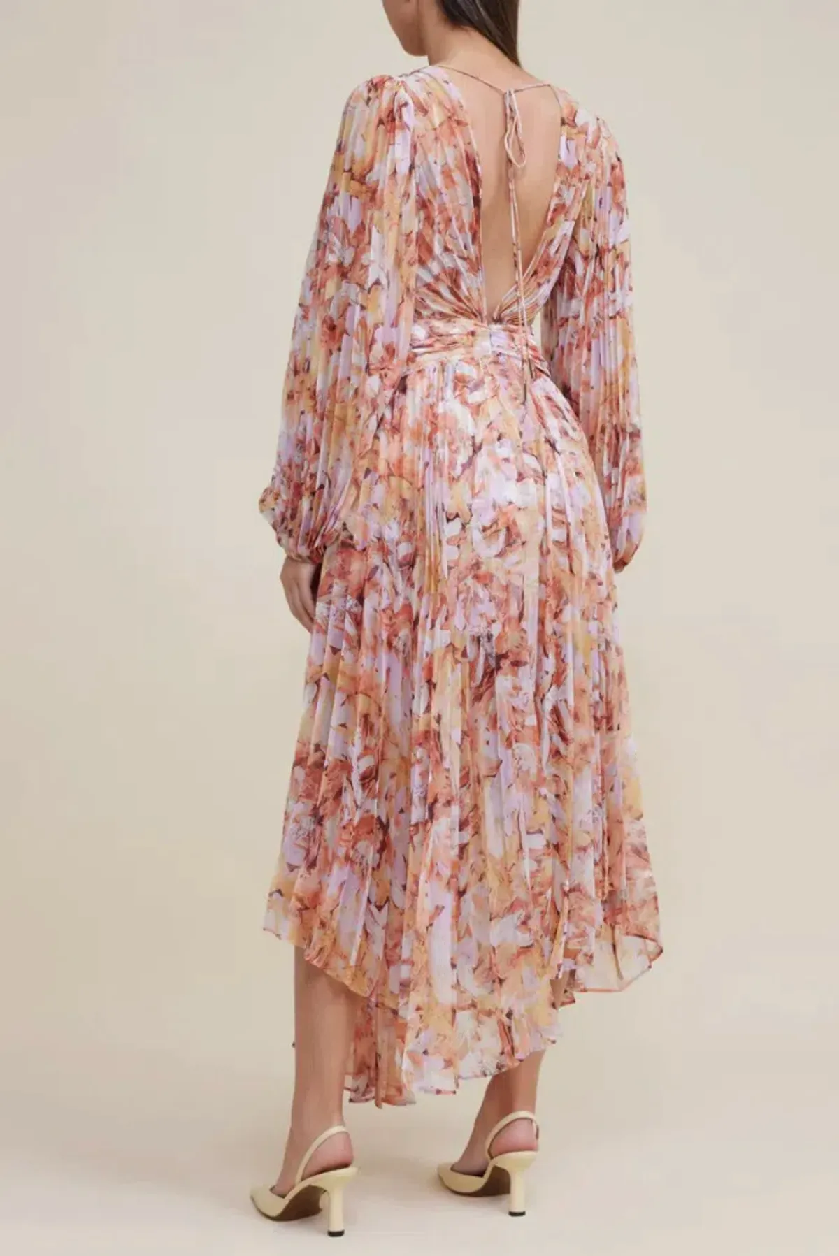 Acler Astone Dress in Lilac Brush Print Size 10 - Image 2