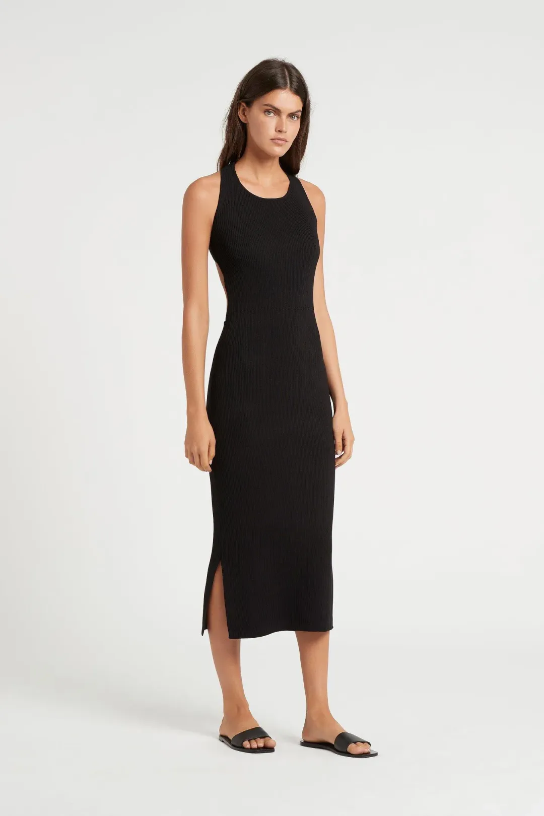 Sir the Label Marcelle Open Back Dress Black Size 1 for rent on The Volte - main image