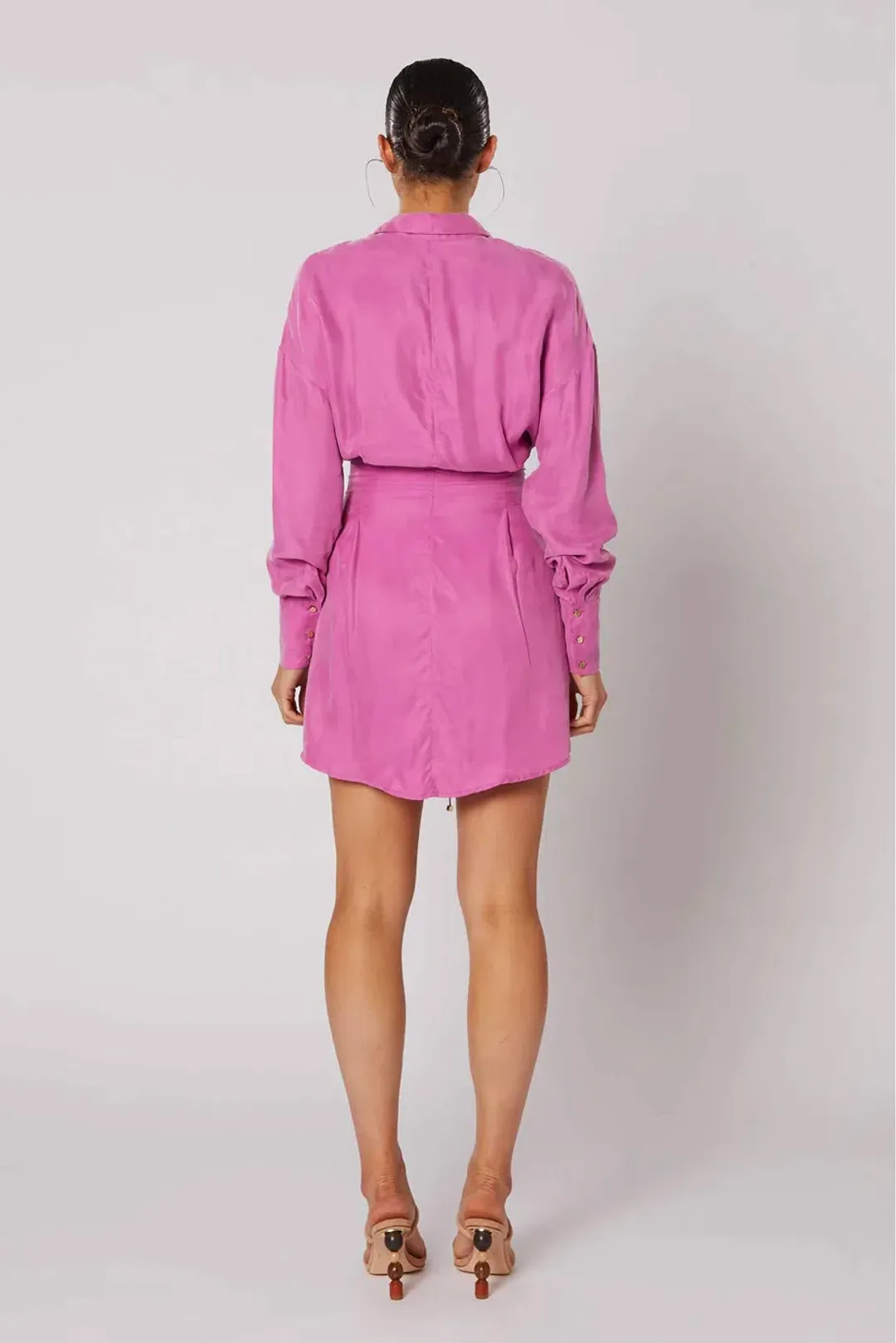 Winona Morado Button-Up Dress Pink Size 8  for rent on The Volte - main image