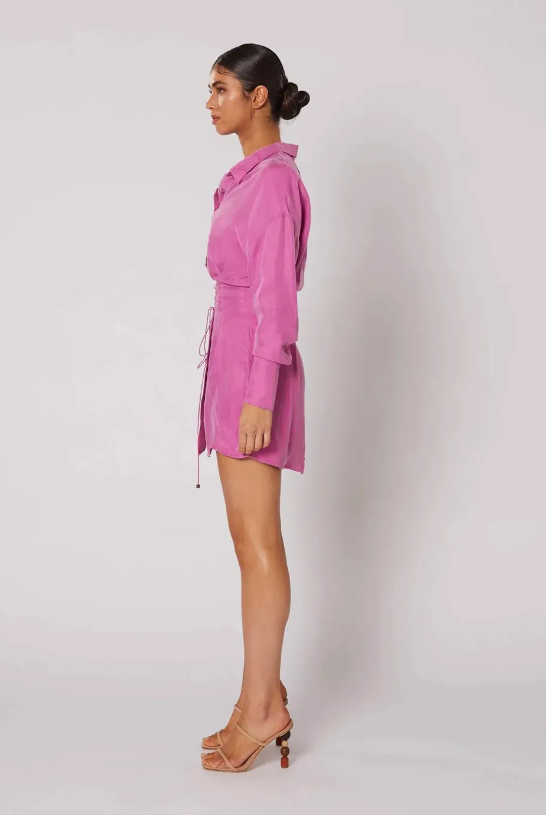 Winona Morado Button-Up Dress Pink Size 8  for rent on The Volte - main image