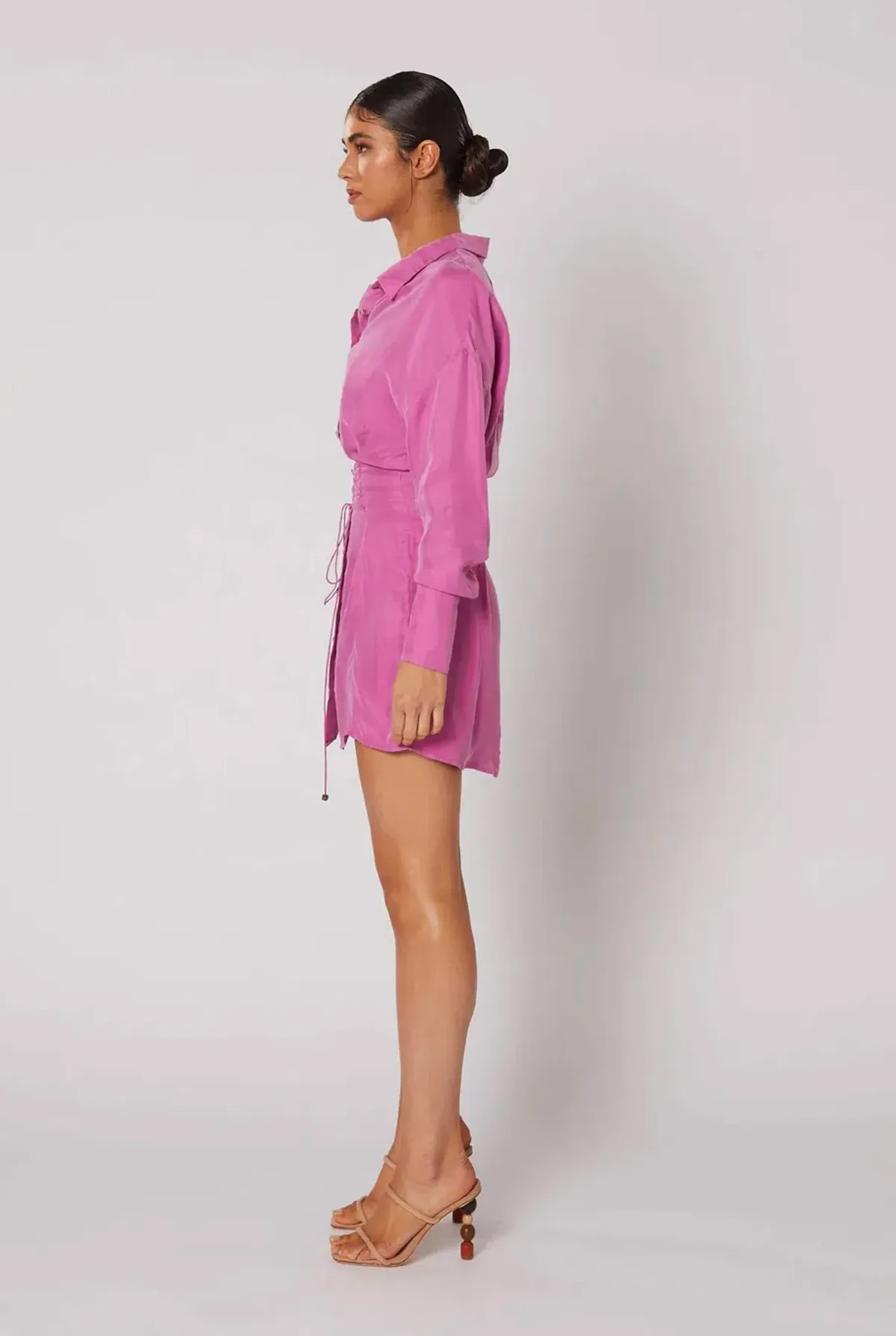 Winona Morado Button-Up Dress Pink Size 8  - Image 4