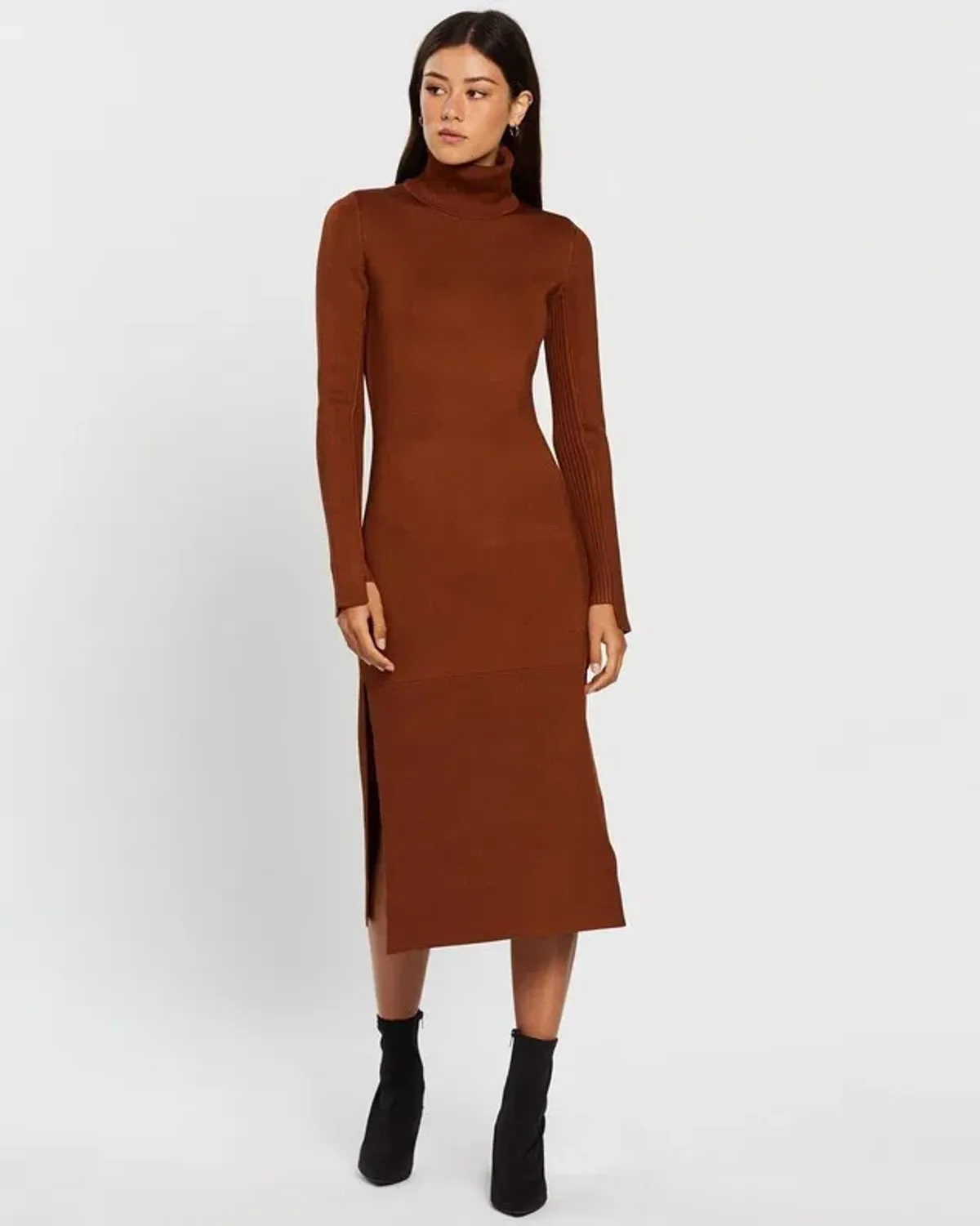 Camilla and Marc Winifred Knit Dress Brown Size 10 - Image 1