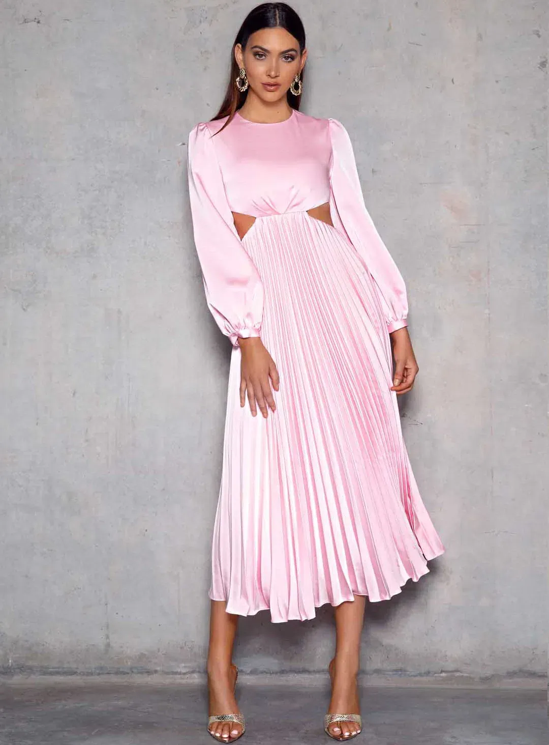 Elle Zeitoune The Barry Dress Candy Pink Size AU 12 for rent on The Volte - main image