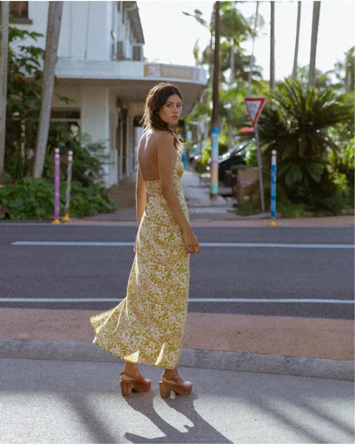 Golden Brown The Label Moneypenny Dress Bloom Yellow Size AU  6  - Image 5