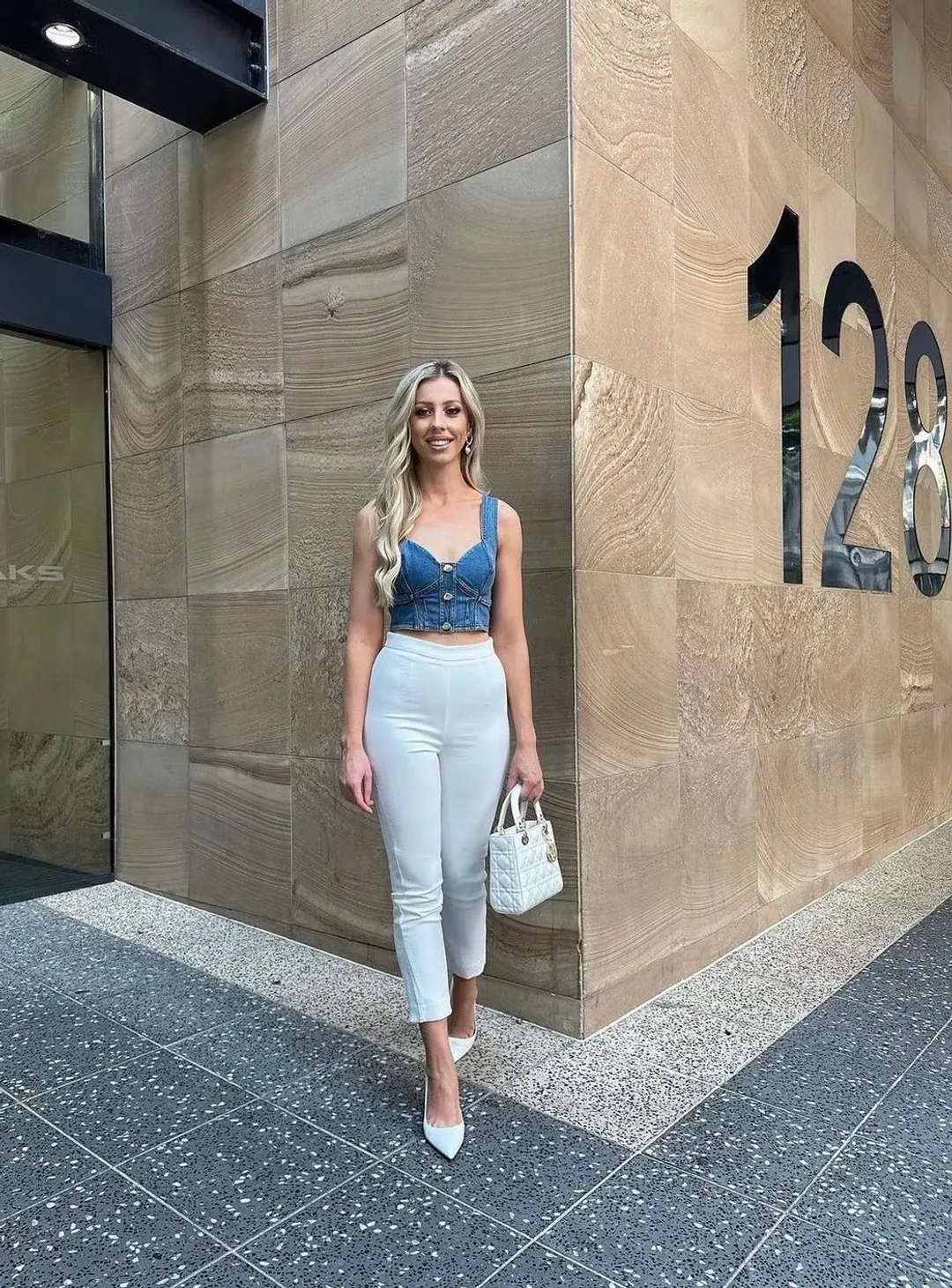 Christian Dior Mini Lady Dior Latte Cannage Lambskin for rent on The Volte - main image