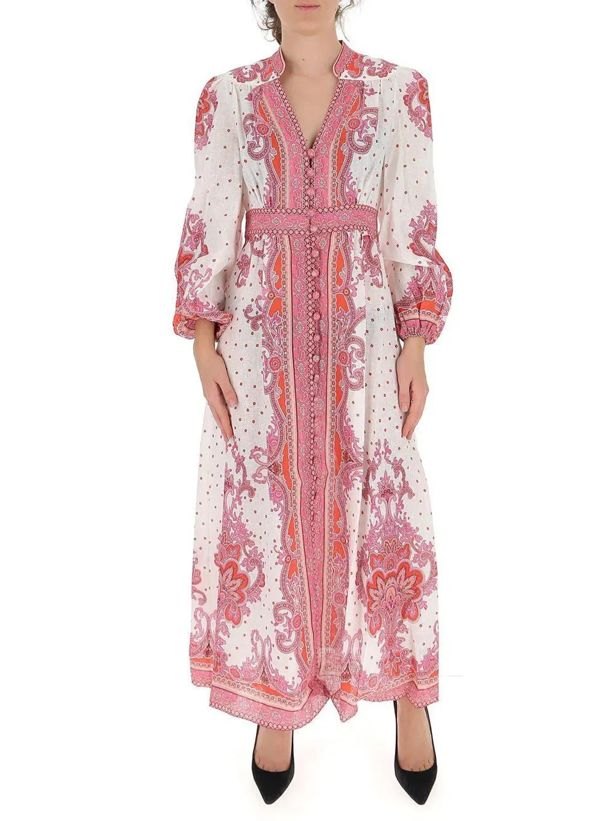 Zimmermann Bells Paisley Midi Dress Print Size 14 - Image 3