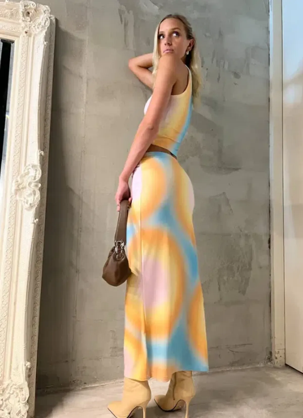 With Harper Lu Sunset Orb Maxi Set Print Size 6 - Image 2