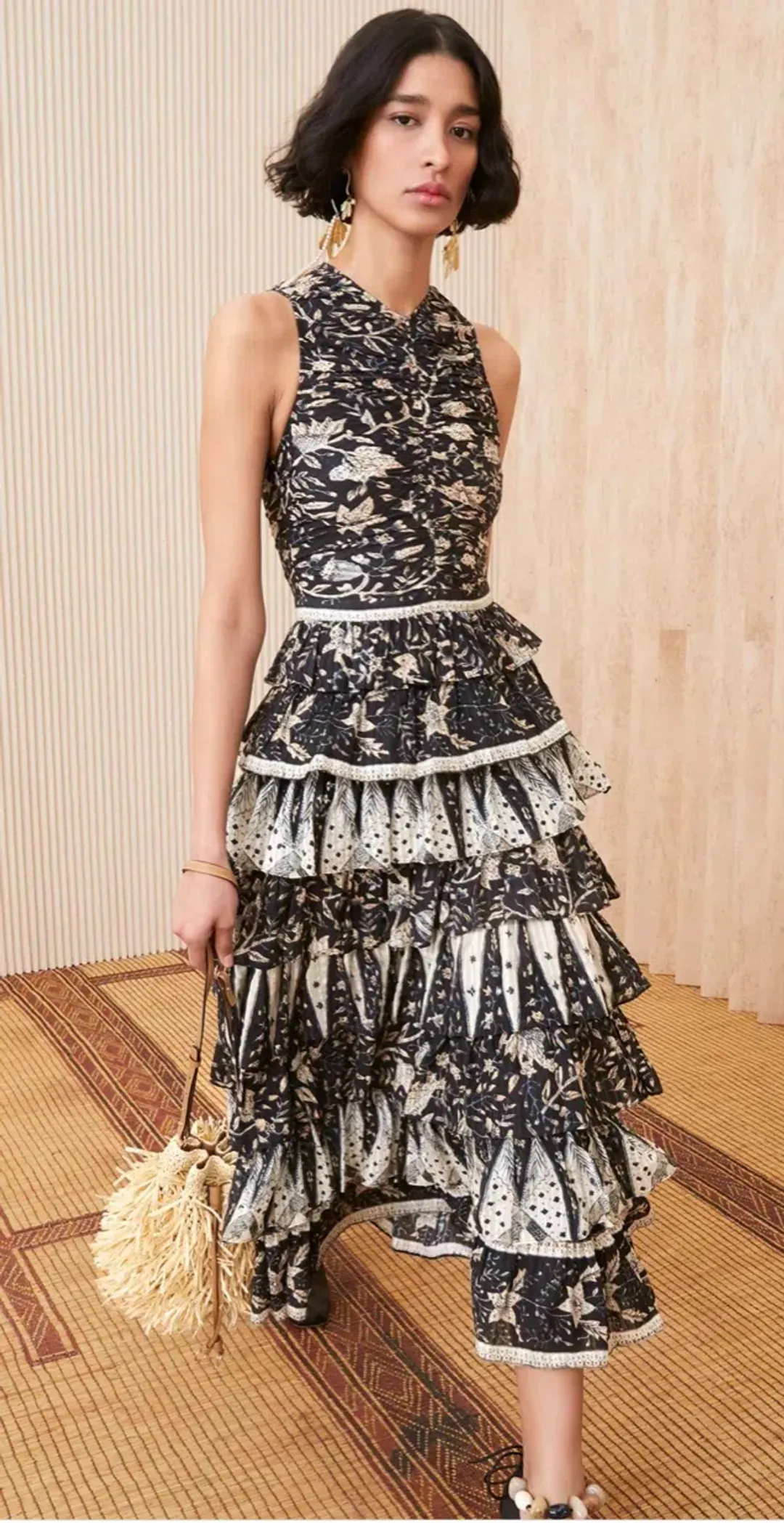 Ulla Johnson Ariah Dress Rainforest Print Size 8 for rent on The Volte - main image