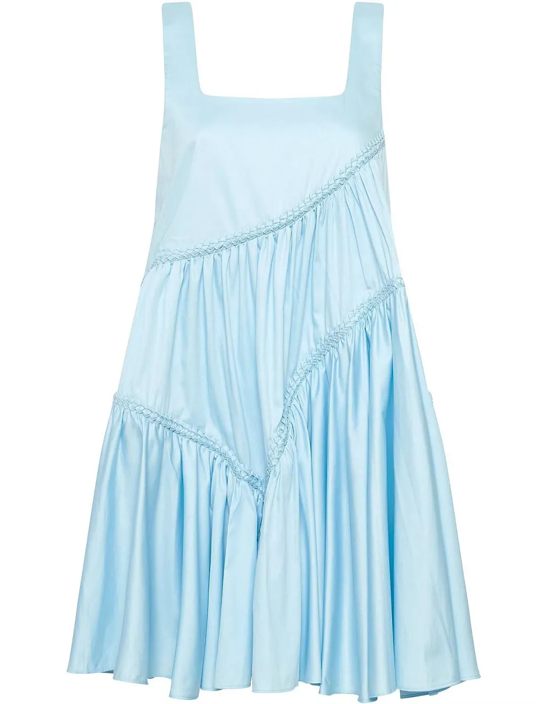 Aje Casabianca Sleeveless Braided Dress Ice Blue Size 6 for rent on The Volte - main image