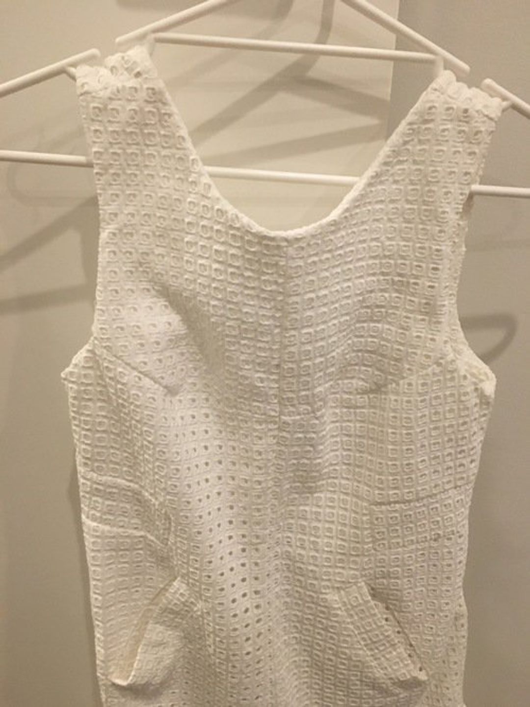 By johnny Marthe lace elastic frill mini dress for rent on The Volte - main image