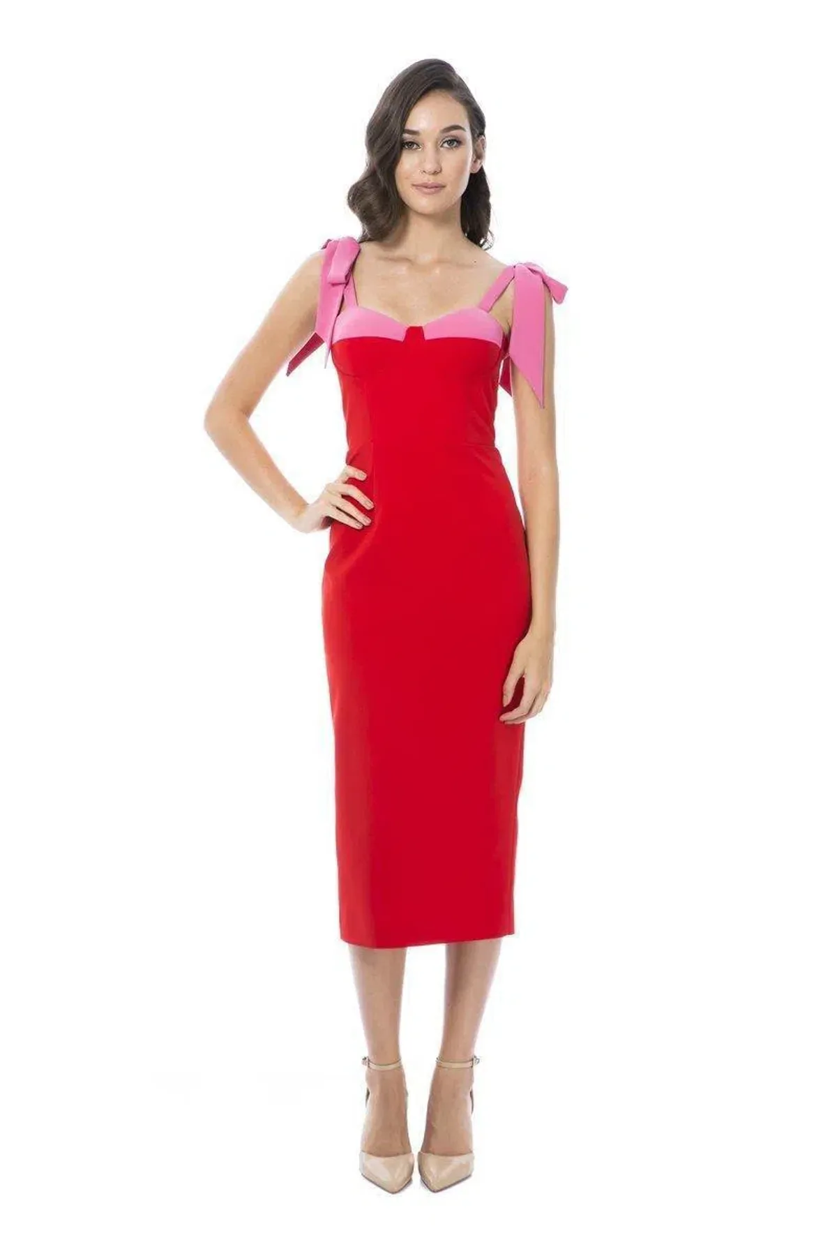 Georgy Collection Chantelle Dress Red Size 6 - Image 1