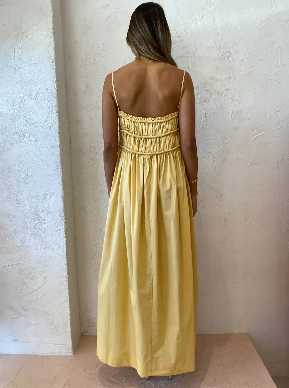 Bec and Bridge Eli Maxi Dress Yellow Size 8 - Image 2