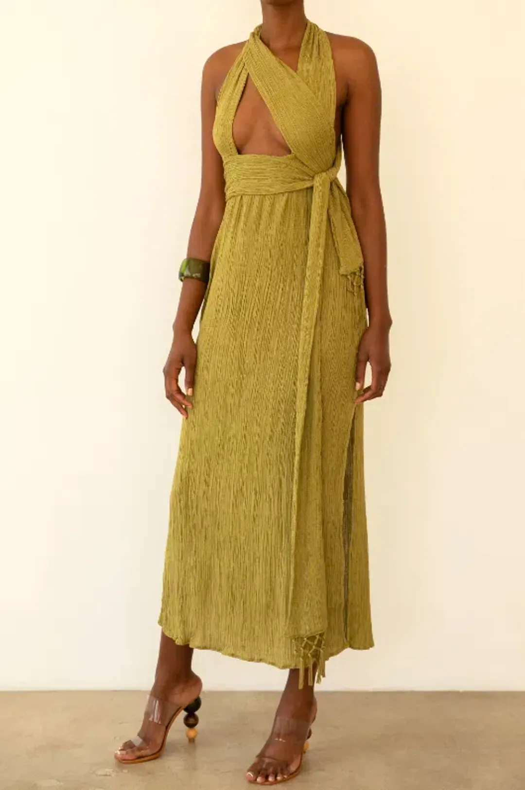 Savannah Morrow Verita Dress Agave Size 10 for rent on The Volte - main image