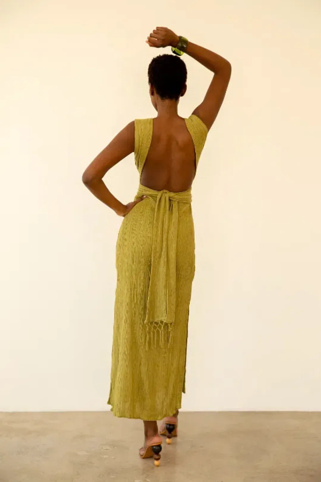 Savannah Morrow Verita Dress Agave Size 10 for rent on The Volte - main image