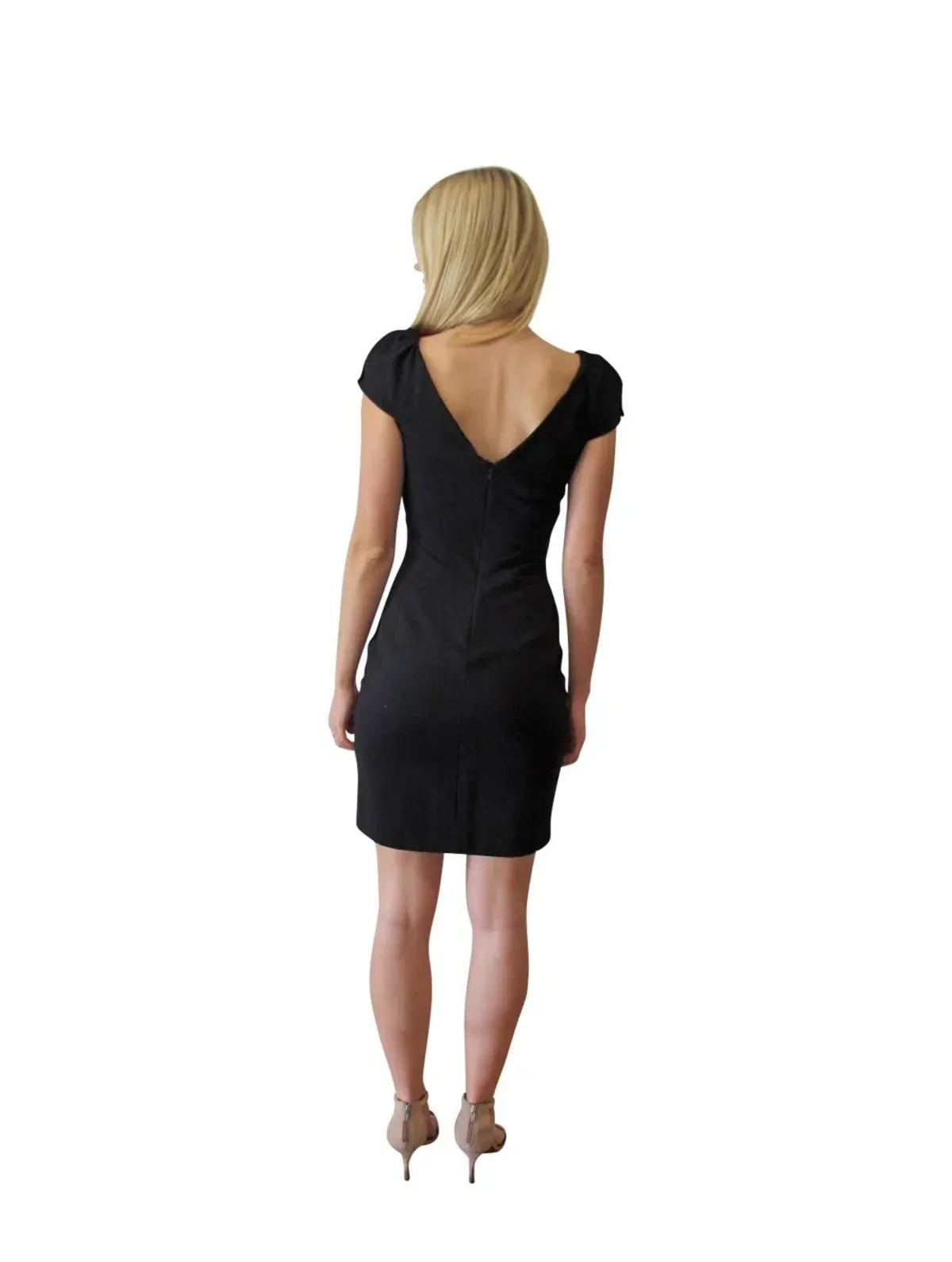Diane Von Furstenberg Helen Mini Dress Black Size 8 - Image 2