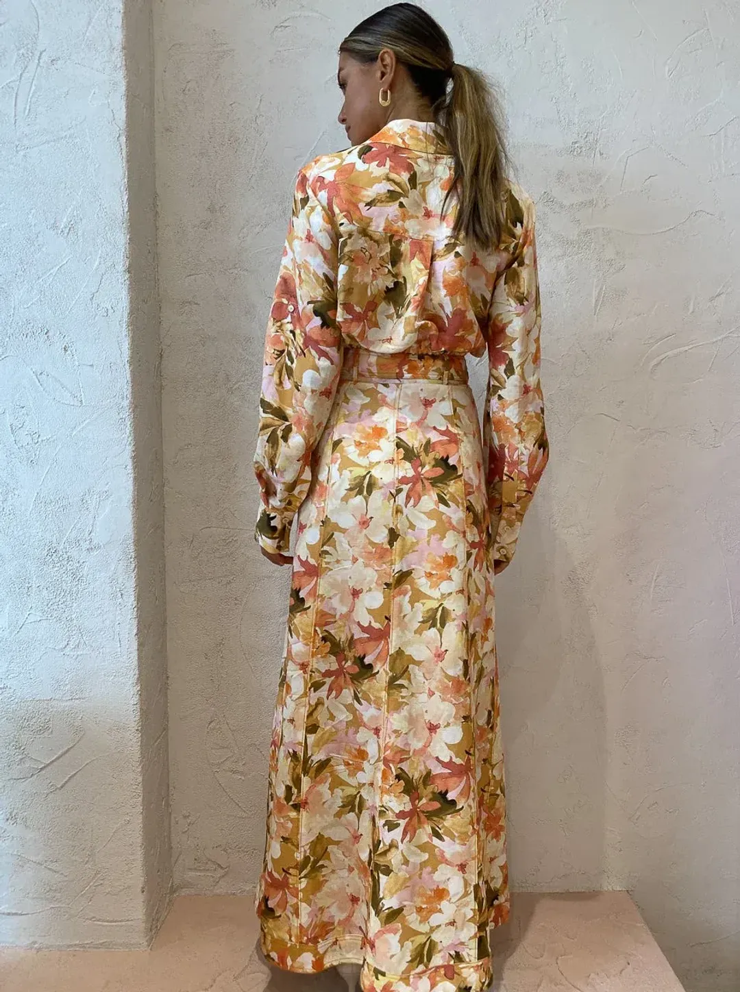 Significant Other Svana Skirt & Vienna Top Set in Watercolour Floral Print Size 6 for rent on The Volte - main image