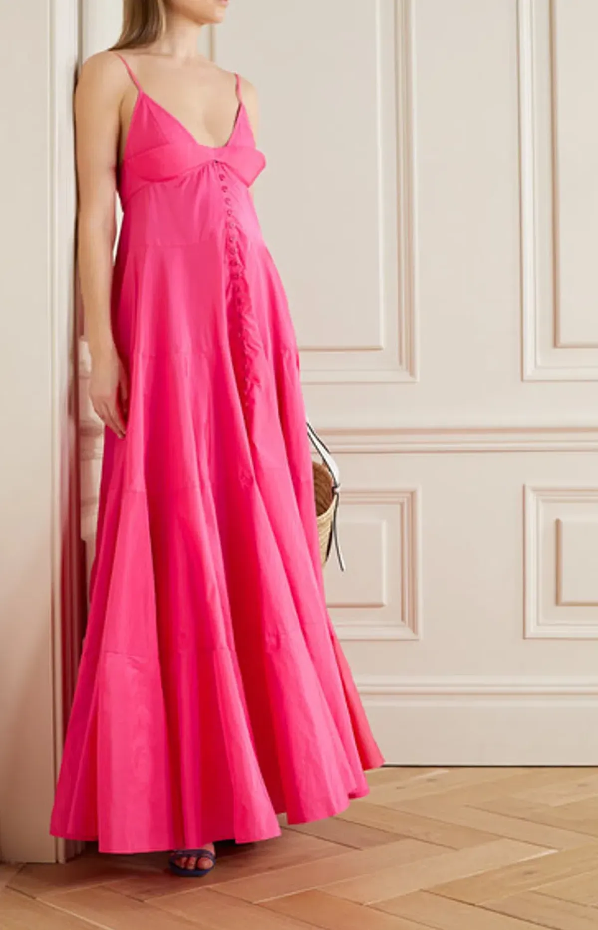 Jaquemus La Robe Manosque Maxi Dress Pink Size 10  - Image 6