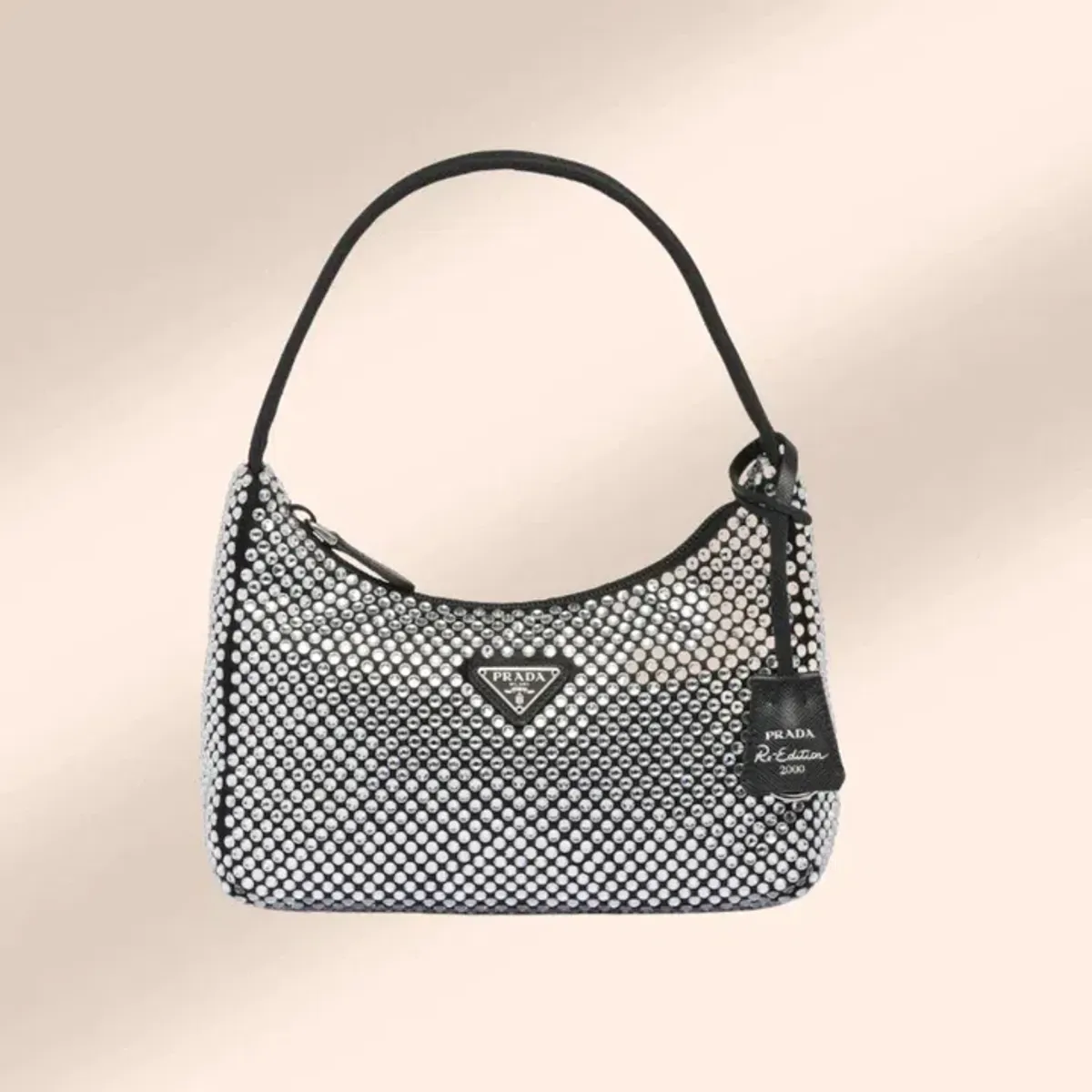 Prada Satin Mini Bag with Crystals - Image 1
