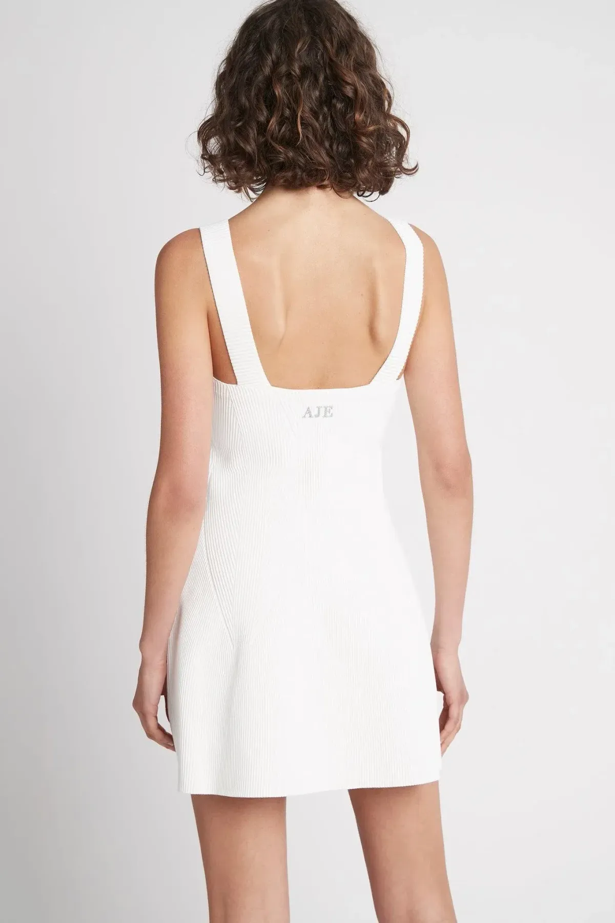 AJE Casa Mini Knit Dress Ivory Size 6  - Image 4