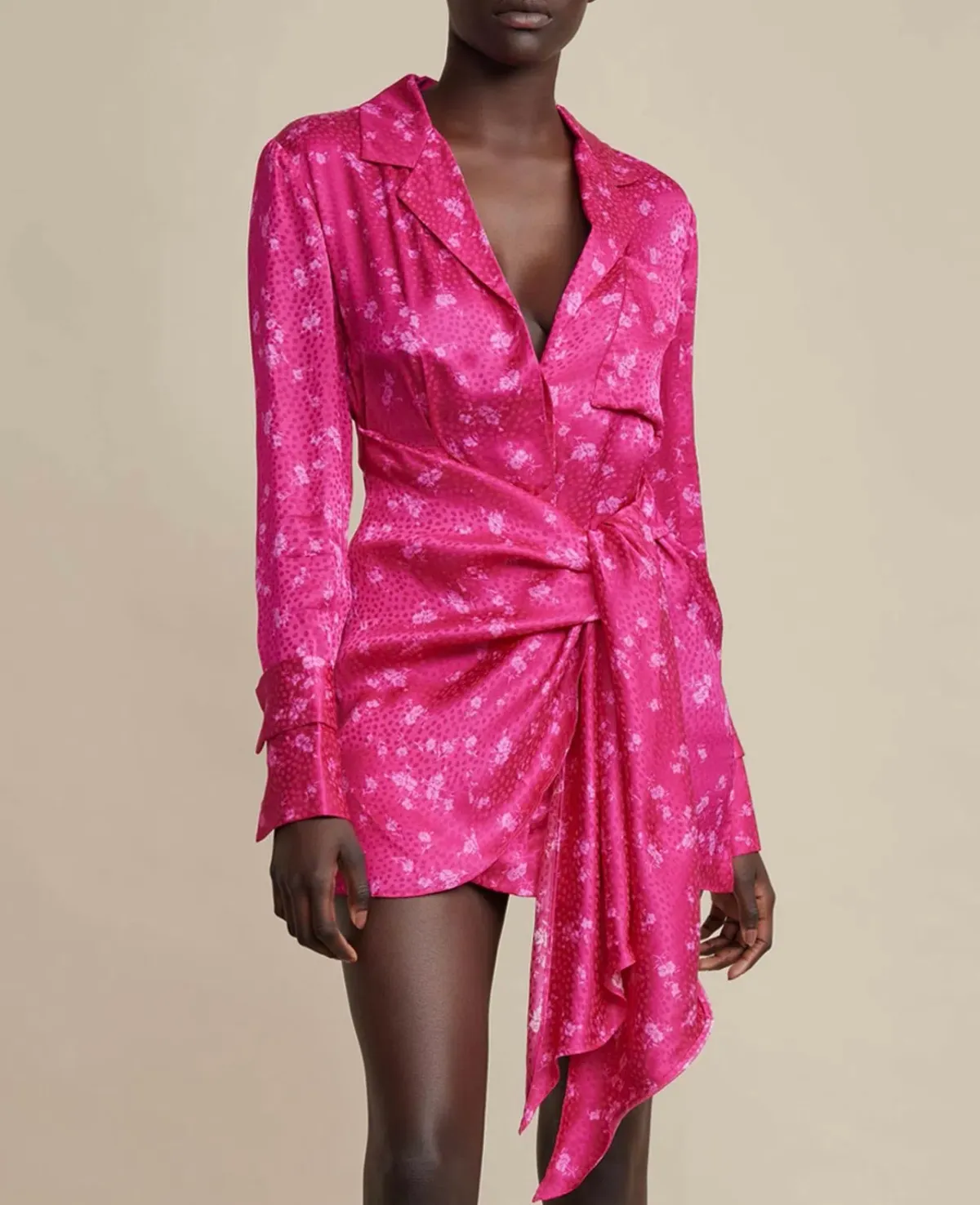 Acler Evanston Dress Fuchsia Size 6 - Image 2