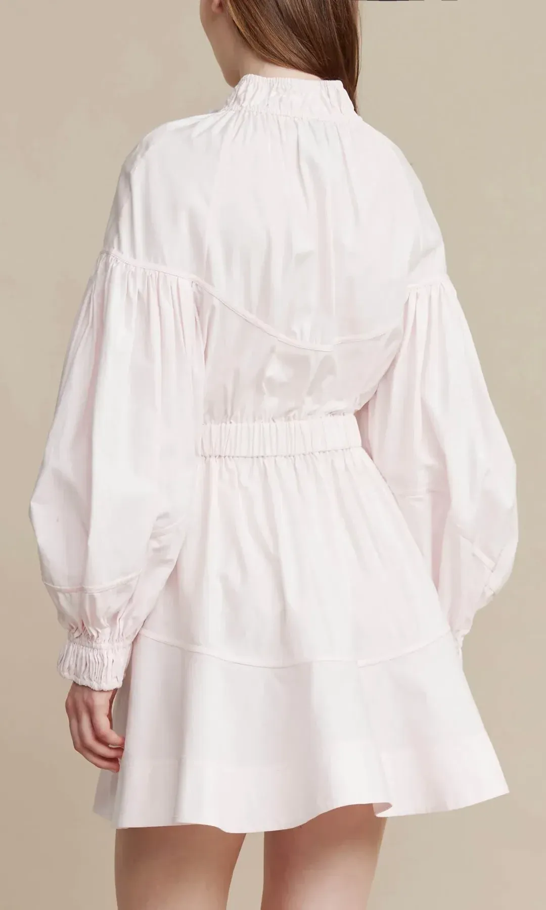 Acler Marquis Dress In Shell Pink Size 8  for rent on The Volte - main image