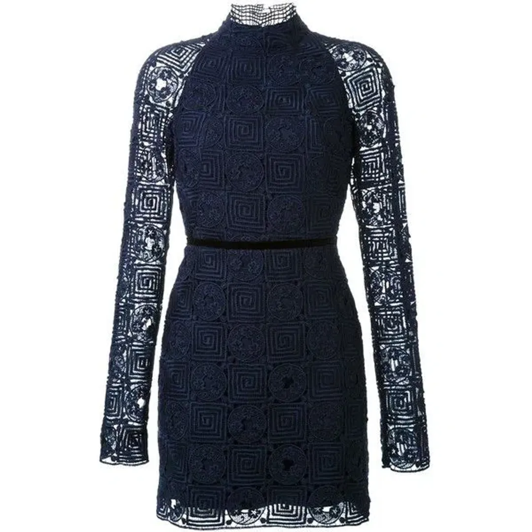 Manning Cartell Square Limits Mini Dress Navy Size 10 for rent on The Volte - main image