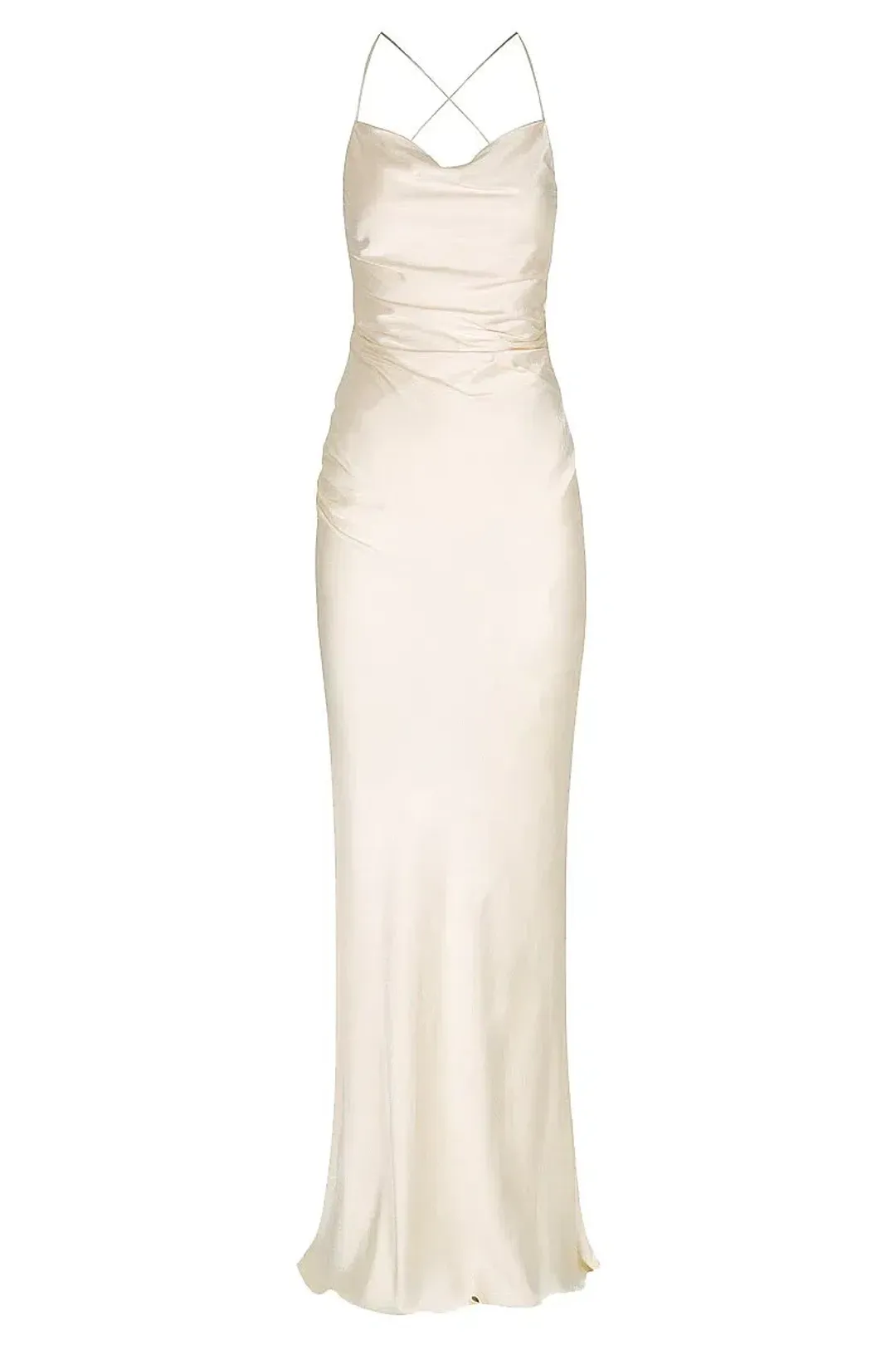 Shona Joy La Lune Lace Back Maxi Dress Cream Size 6 for rent on The Volte - main image