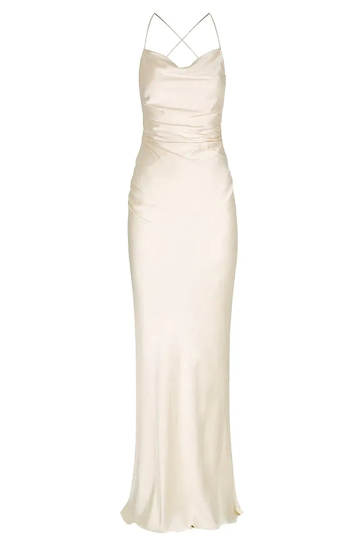 Shona Joy La Lune Lace Back Maxi Dress Cream Size 6 - Image 6
